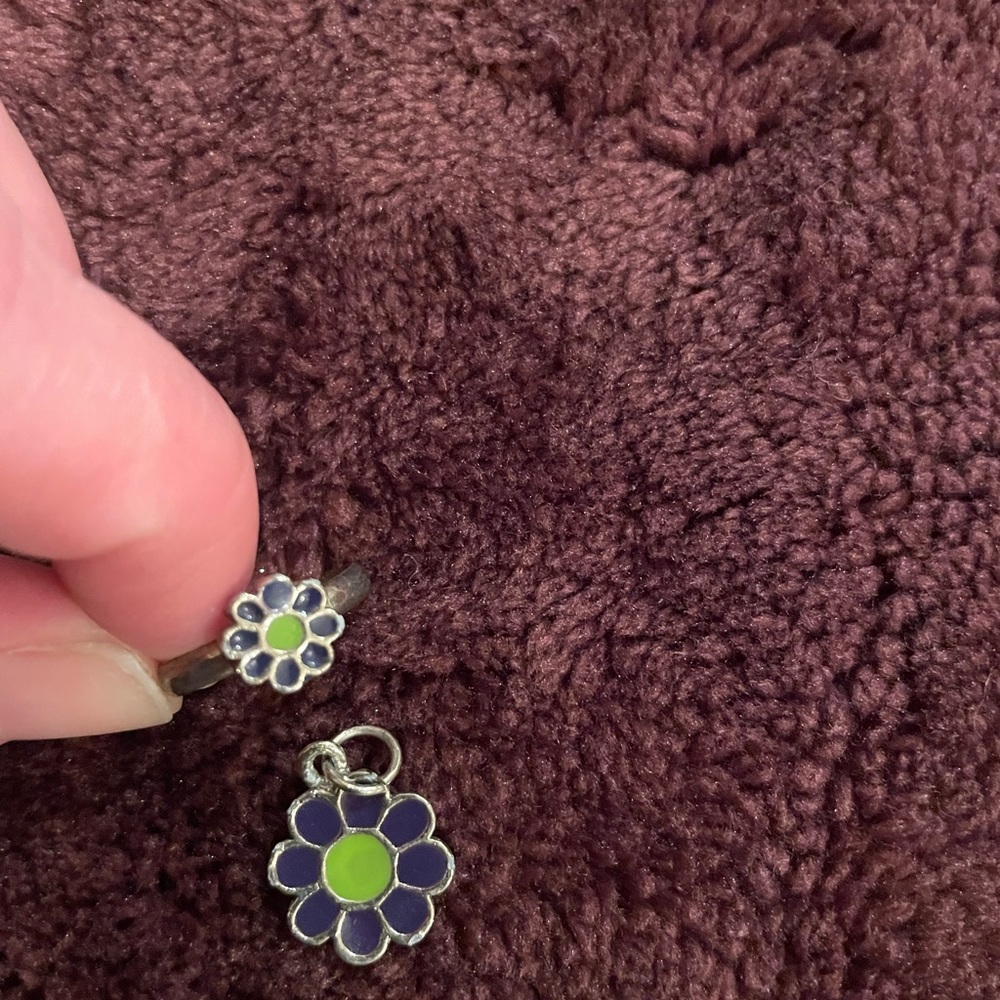 Vintage 90’s ring and matching charm